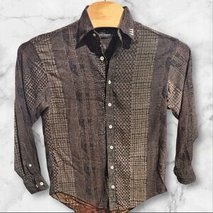 Greg Norman long-sleeve button-down shirt aninmal print Men's Size Small